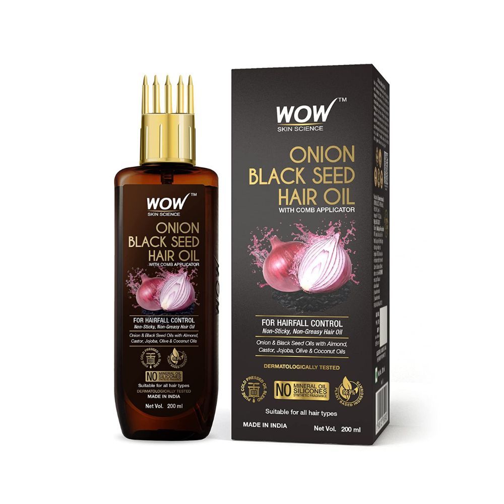 Wow Skin Science Onion Hair Oil for Hair Fall Control & Helps Promote Hair Growth