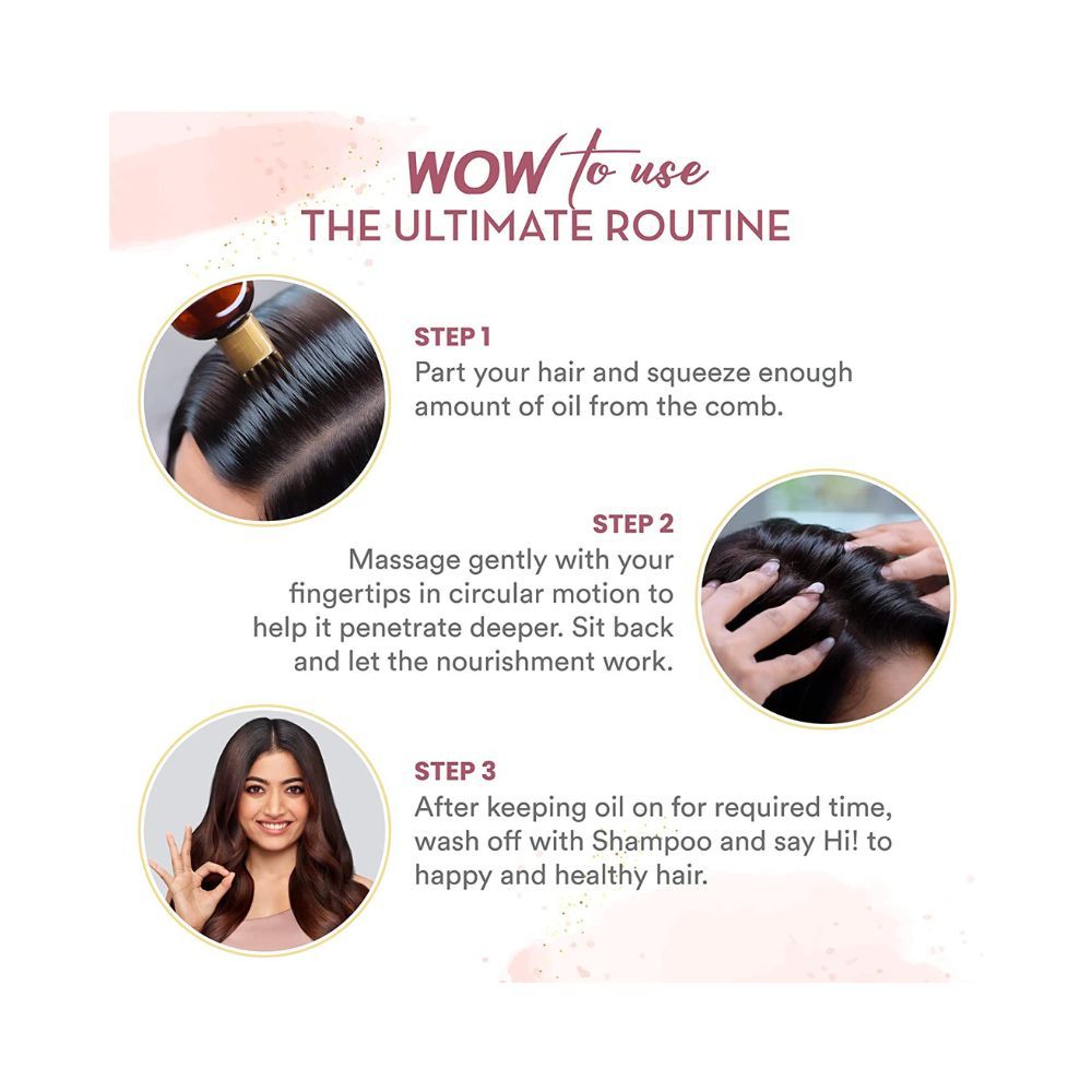 Wow Skin Science Onion Hair Oil for Hair Fall Control & Helps Promote Hair Growth