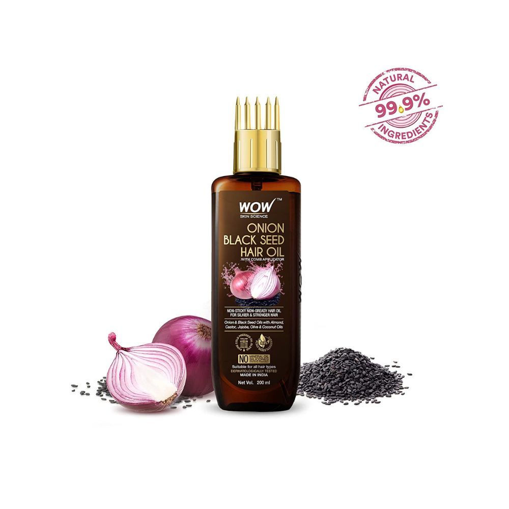 Wow Skin Science Onion Hair Oil for Hair Fall Control & Helps Promote Hair Growth