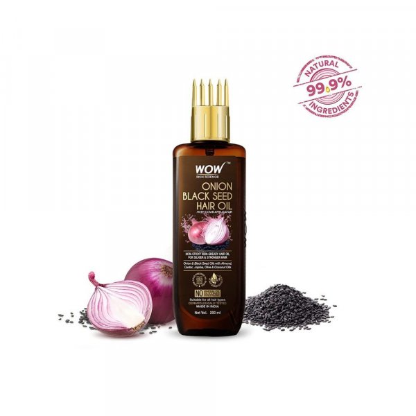 Wow Skin Science Onion Hair Oil for Hair Fall Control &amp; Helps Promote Hair Growth