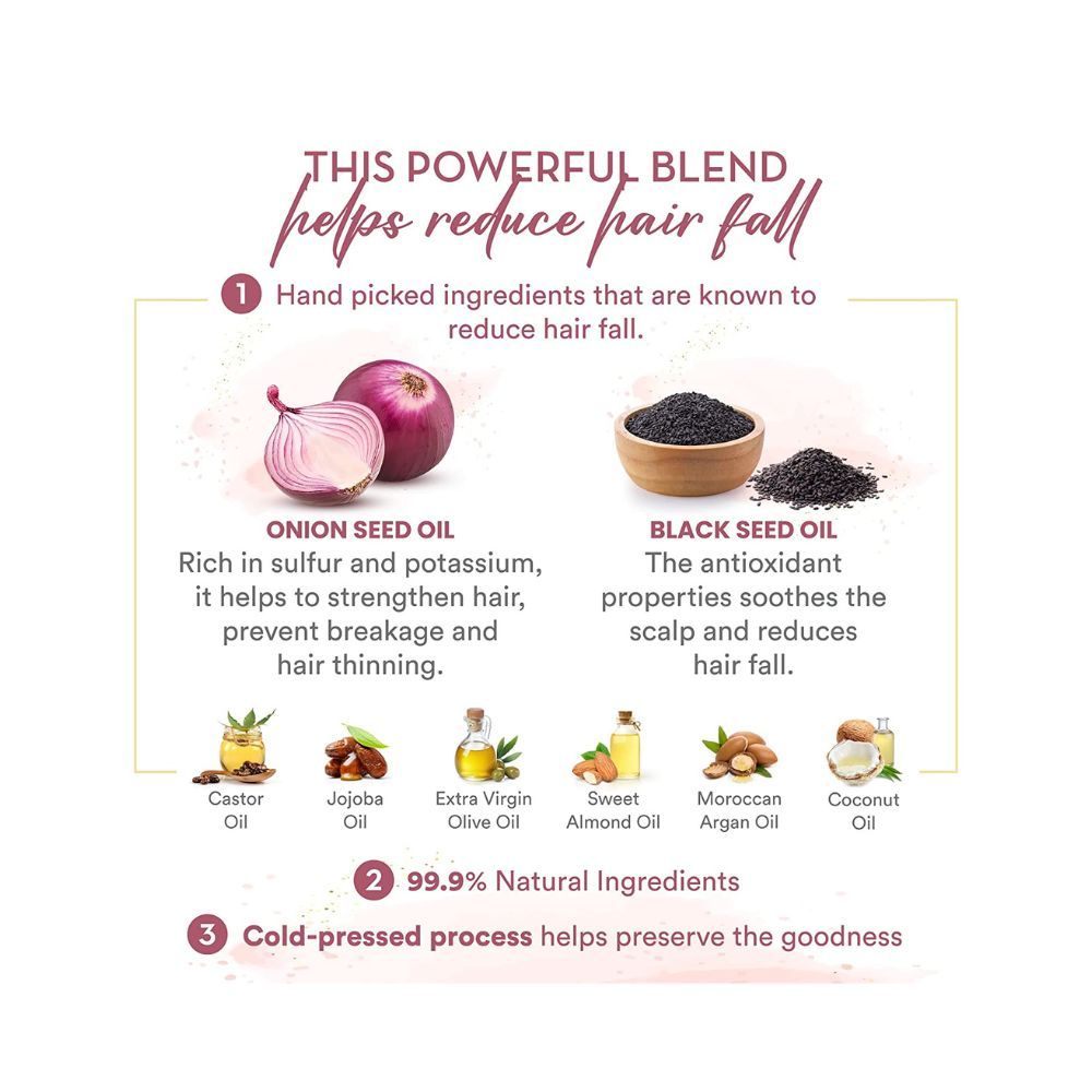 Wow Skin Science Onion Hair Oil for Hair Fall Control & Helps Promote Hair Growth