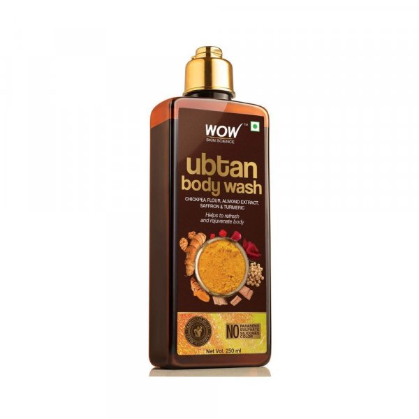 Wow Skin Science Ubtan Body Wash For Tan Removal And Glowing Skin,250 Ml