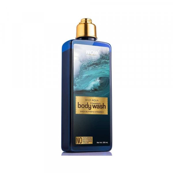 Wow Skin Science Wild Aqua Foaming Body Wash - No Parabens, Sulphate, Silicones &amp; Color, 250 Ml