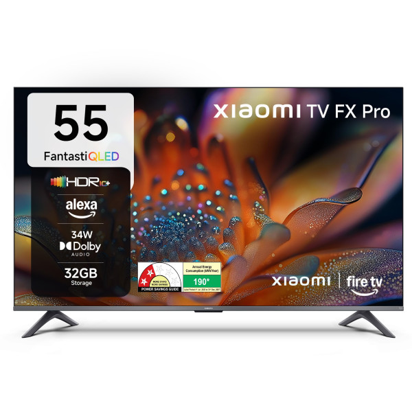 Image of Xiaomi 138 cm (55 inch) FX Pro QLED Ultra HD 4K Smart Fire TV L55MB-FPIN