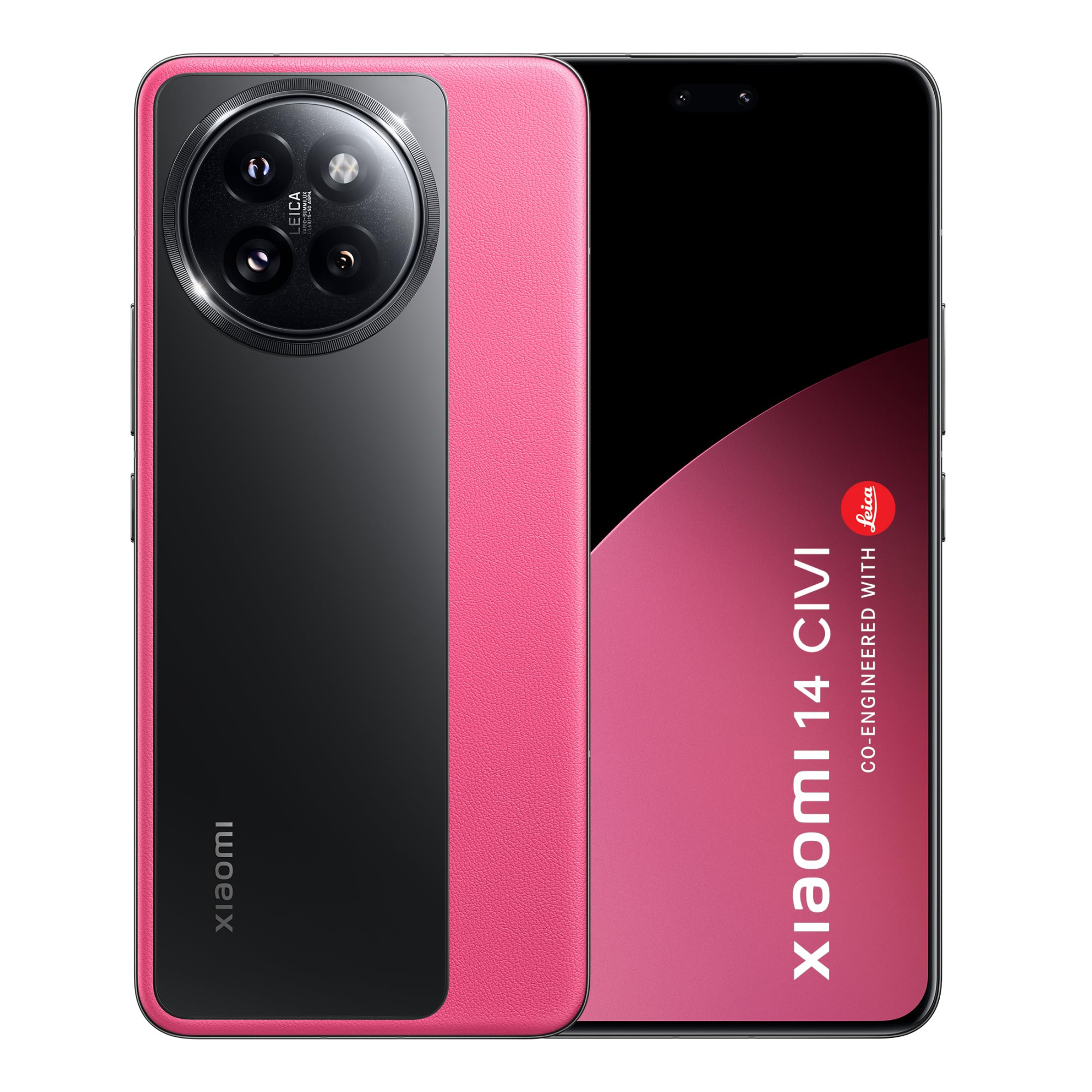 Xiaomi 14 Civi Hot Pink 12GB RAM 512GB Storage  50 MP Leica Triple Camera SD 8s Gen 3  15K Quad Curved AMOLED HyperOS
