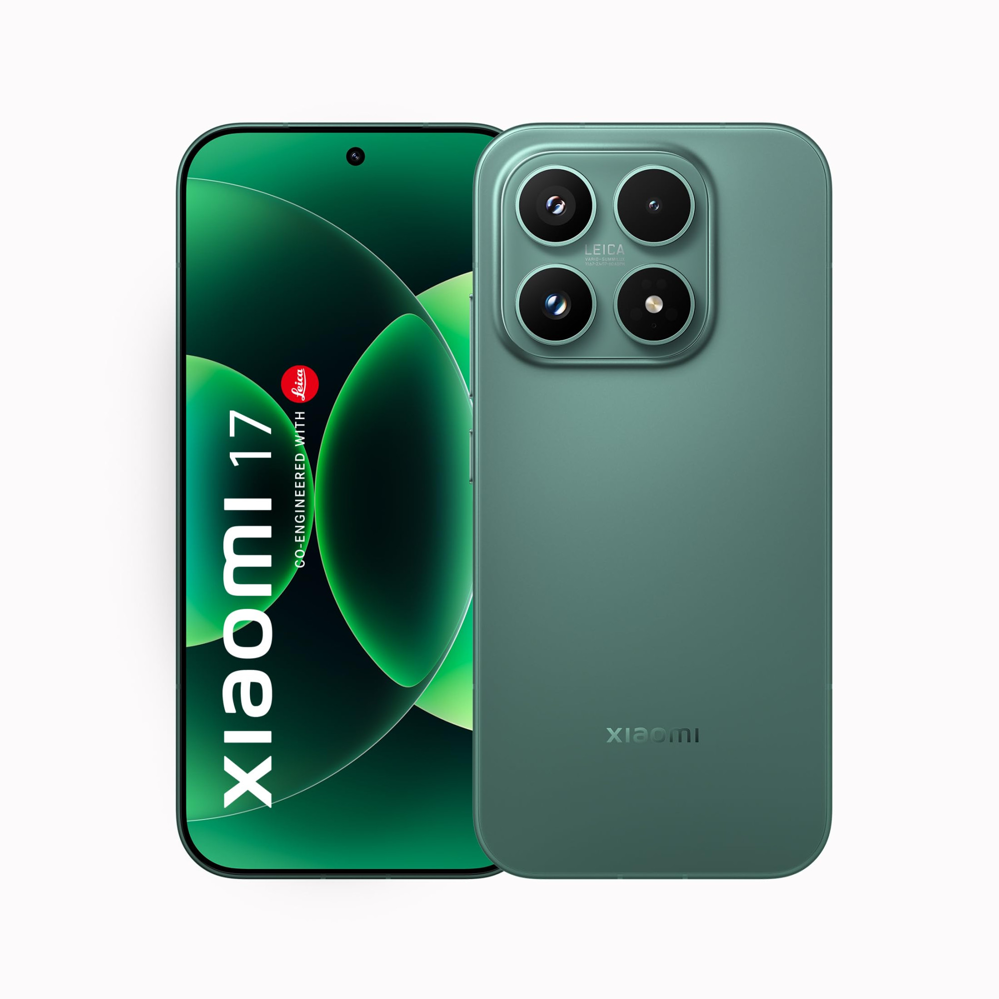 XIAOMI 17 12GB512GB50MP Leica Triple CameraSnapdragon 8 Elite Gen 563 CrystalRes 1-120Hz AMOLED6330mAh Battery100W HyperCharge HyperOS 33500nits Display Green