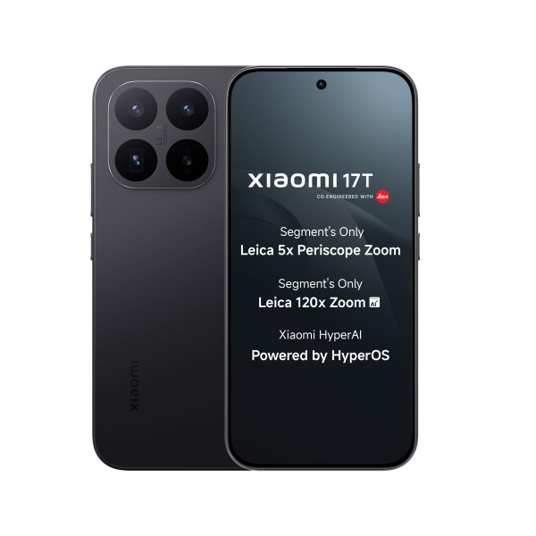 Image of XIAOMI 17T (Black,12GB+256GB)|Flagship Leica Cameras|Leica UltraPure Optics|Segment Best Leica 5X Optical Zoom|120X AI Zoom|16.74cm(6.59") 120Hz AMOLED Display|3500 nits|6500mAh Battery|HyperOS 3.0