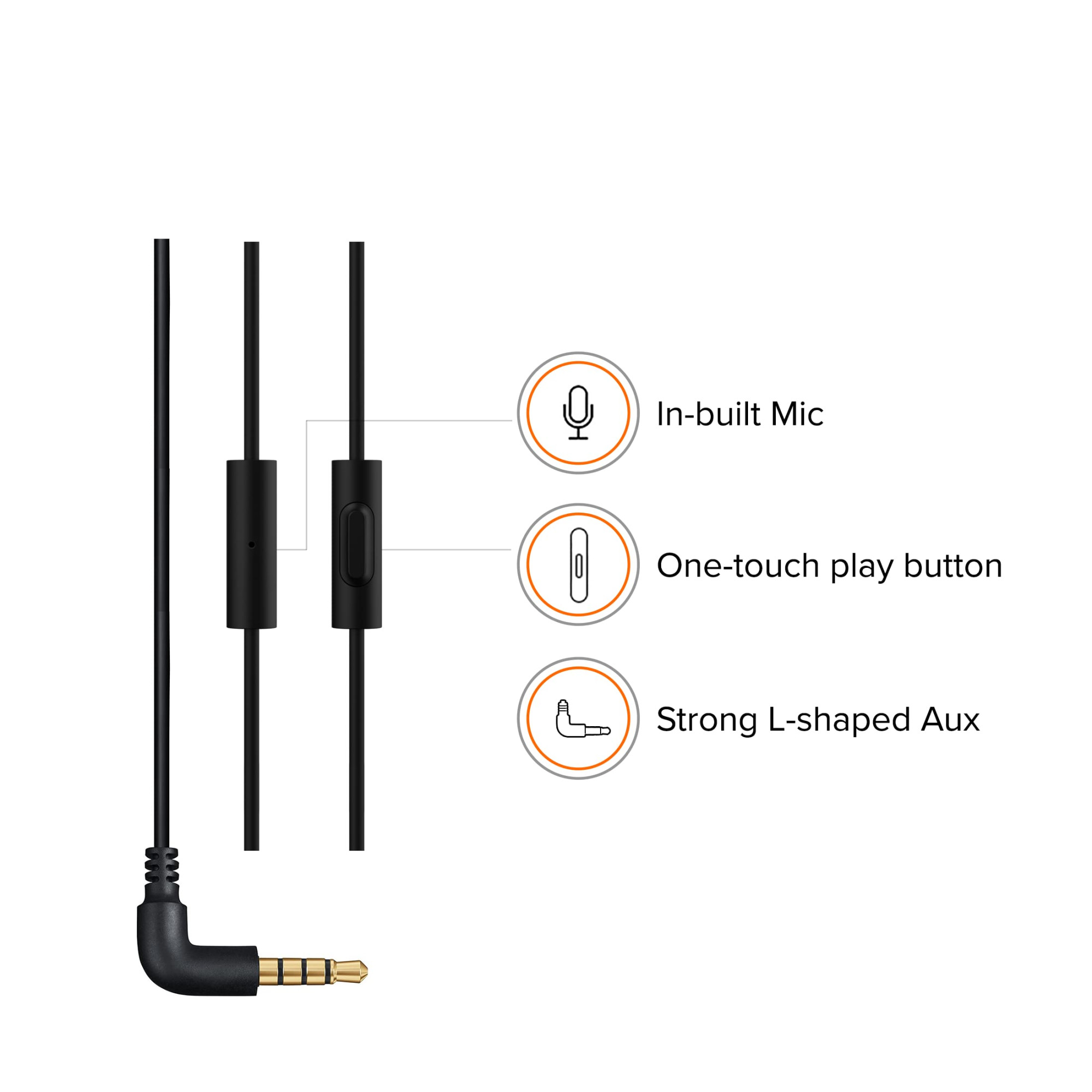 Xiaomi Wired in-Ear Earphones with Mic Ultra Deep Bass  Metal Sound Chamber Black