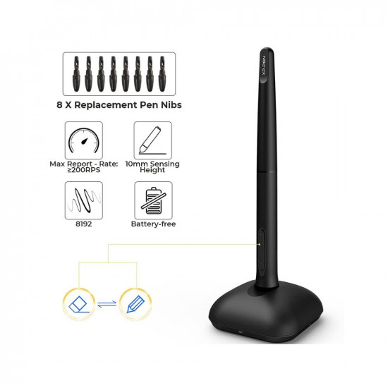 XP Pen Deco01 V2 Digital Graphics Drawing Pen Tablet 10 x 6 25