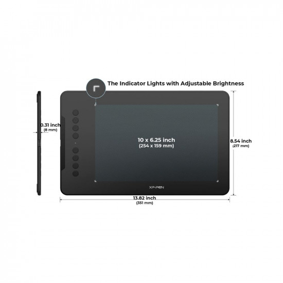 XP Pen Deco01 V2 Digital Graphics Drawing Pen Tablet 10 x 6 25