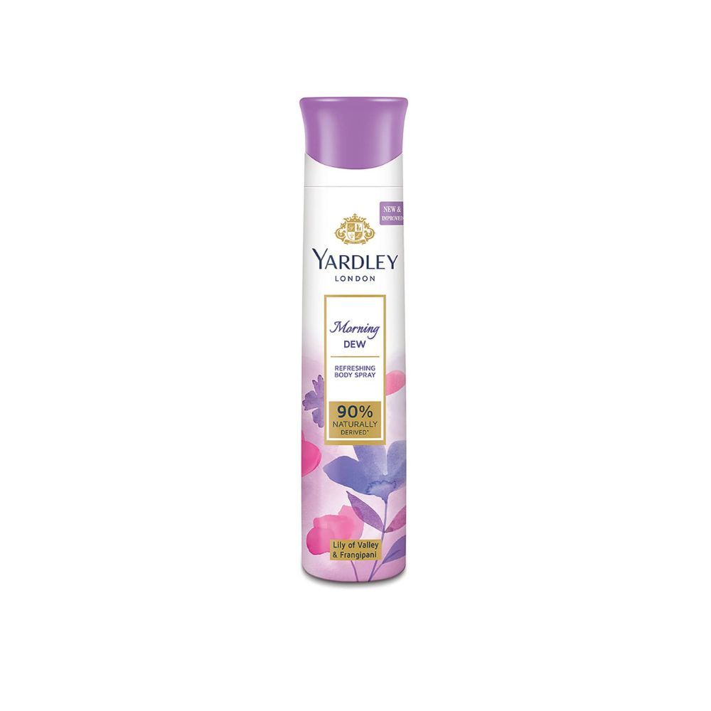 Yardley London Morning Dew Refreshing Deodorant Body Spray For Women, 150ml
