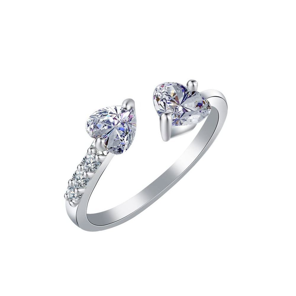 Yellow Chimes Ring for women Elegant Austrian Crystal Platinum Plated Adjustable Ring for Women and Girls