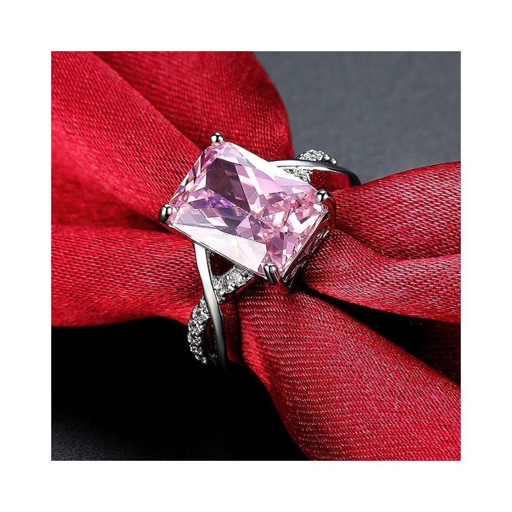 Yellow Chimes Rings forWomen and Girls| Crystals from Swarovski and White Stone Cocktail Designed Ring