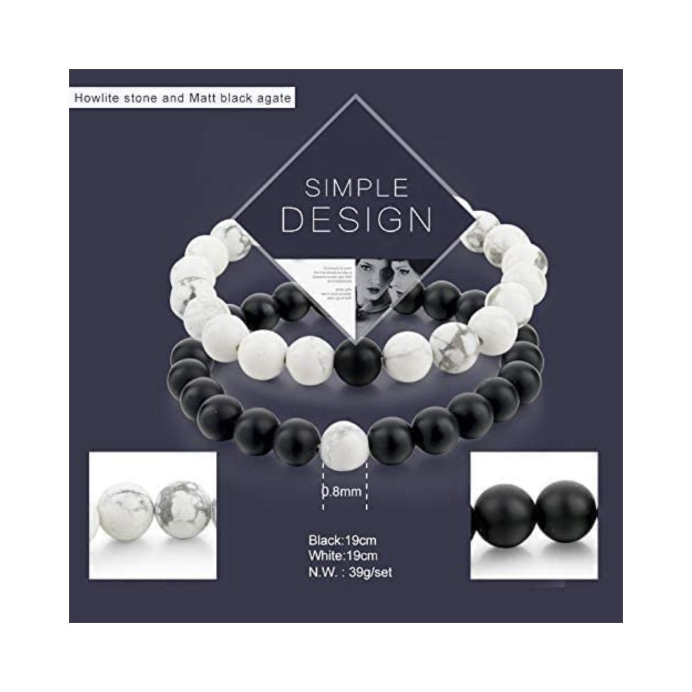 YouBella Jewellery Bracelets for Women Stylish Couple Love Bracelet for Girls/Women/Boys/Men