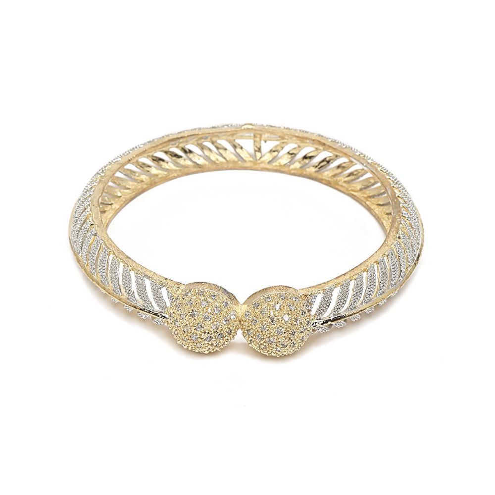 YouBella Jewellery Stylish Gold Plated Bangles for Girls and Women (YBBN_91892) (Gold)