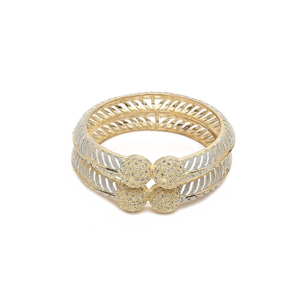 YouBella Jewellery Stylish Gold Plated Bangles for Girls and Women (YBBN_91892) (Gold)