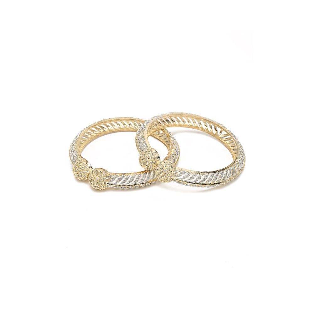 YouBella Jewellery Stylish Gold Plated Bangles for Girls and Women (YBBN_91892) (Gold)