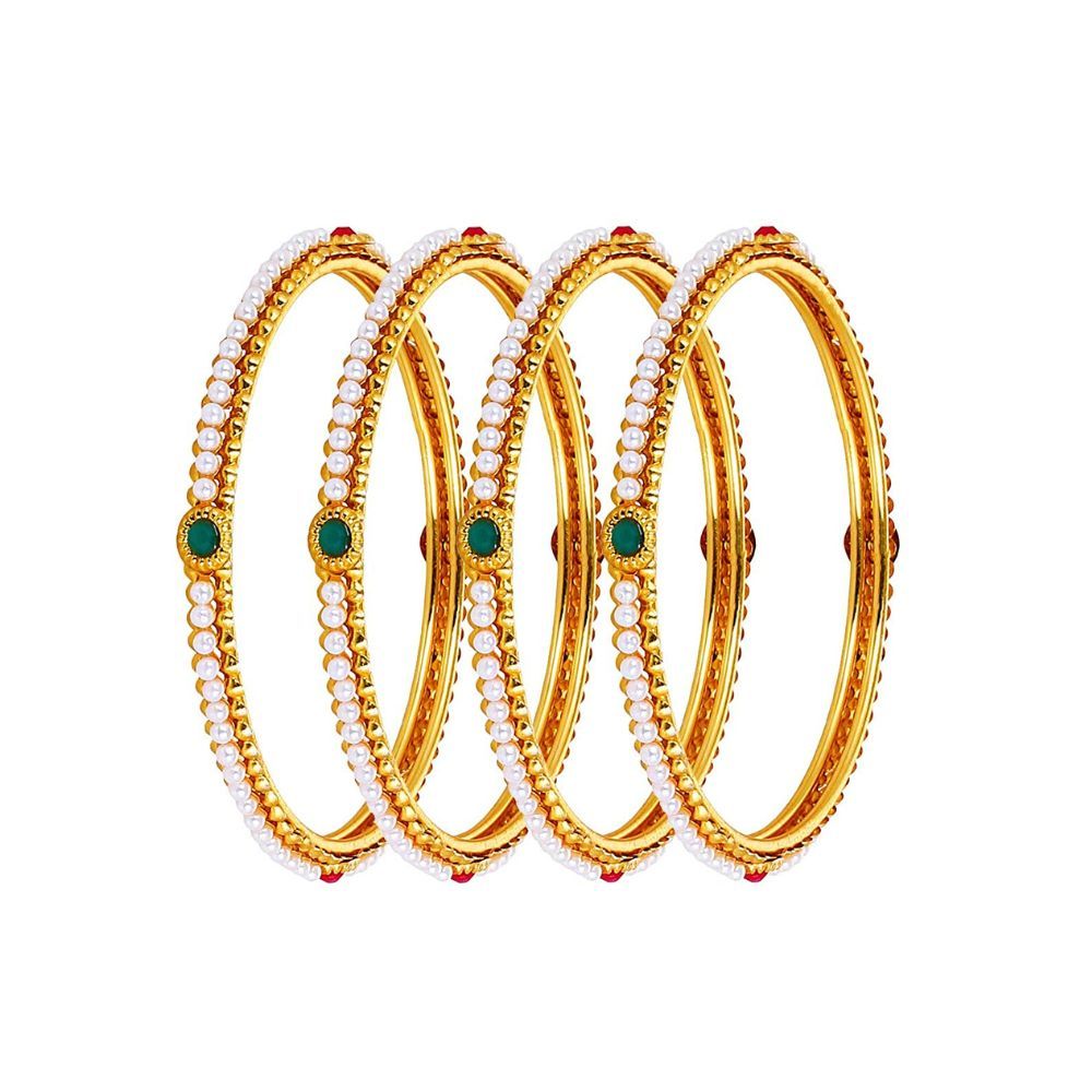 YouBella Pearl Bangles Jewellery for Girls/Women