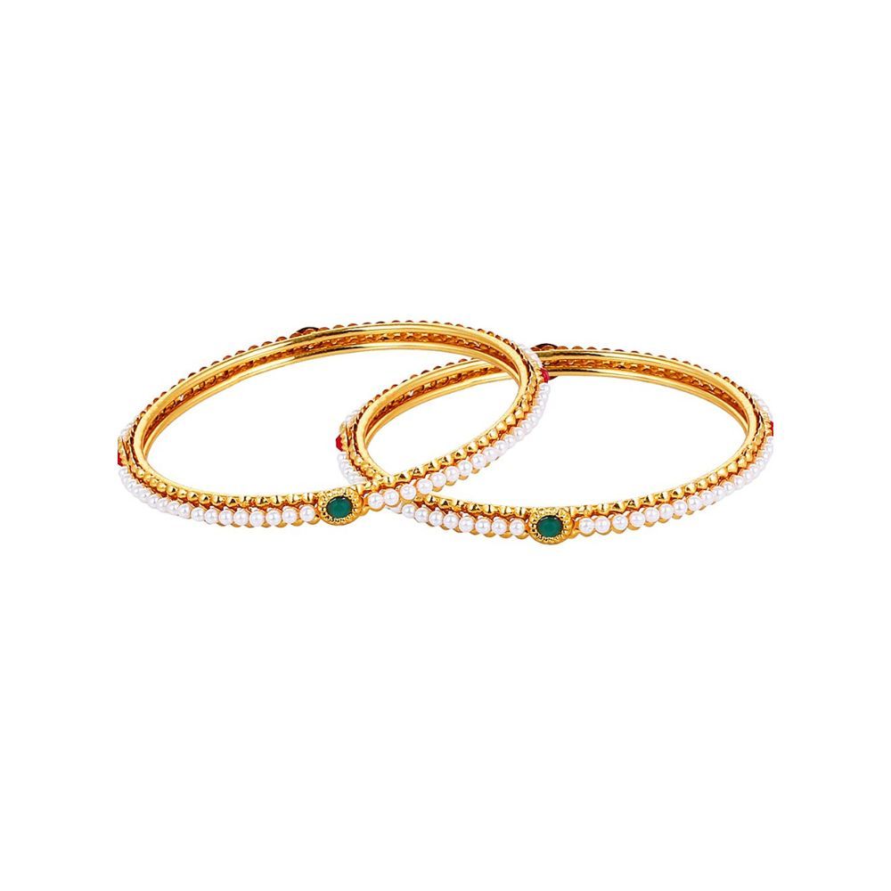 YouBella Pearl Bangles Jewellery for Girls/Women