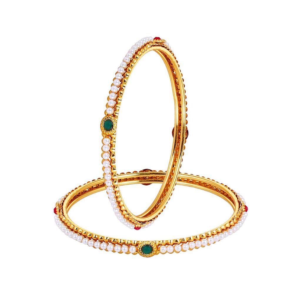 YouBella Pearl Bangles Jewellery for Girls/Women