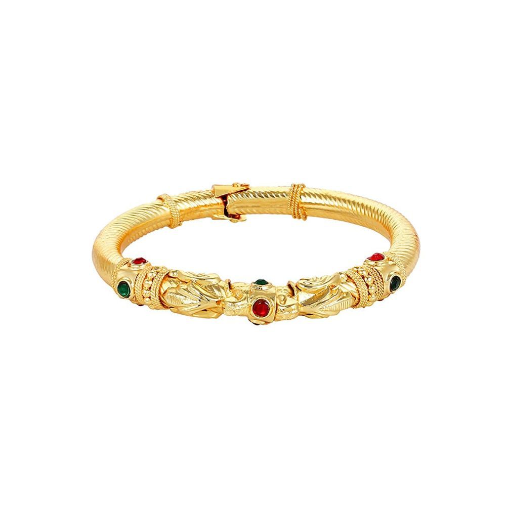 YouBella Traditional Jewellery Gold Plated Bangles Jewellery for Women and Girls (Adjustable)