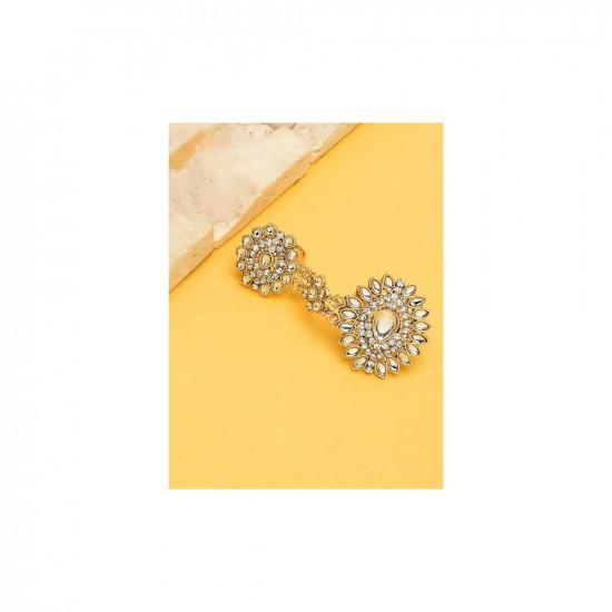 ZAVERI PEARLS Gold Tone Clustered Pearls Circular Kundan Adjustable Finger  Ring For Women-ZPFK9860 : Amazon.in: Fashion