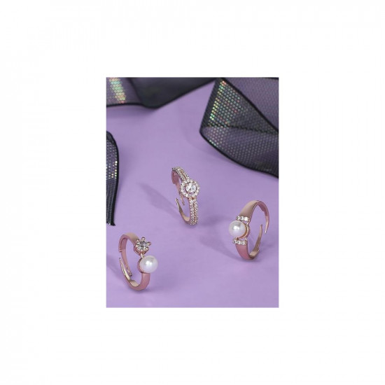 80% OFF on ZAVERI PEARLS Alloy Pearl Gold-plated Ring Bracelet on Flipkart  | PaisaWapas.com