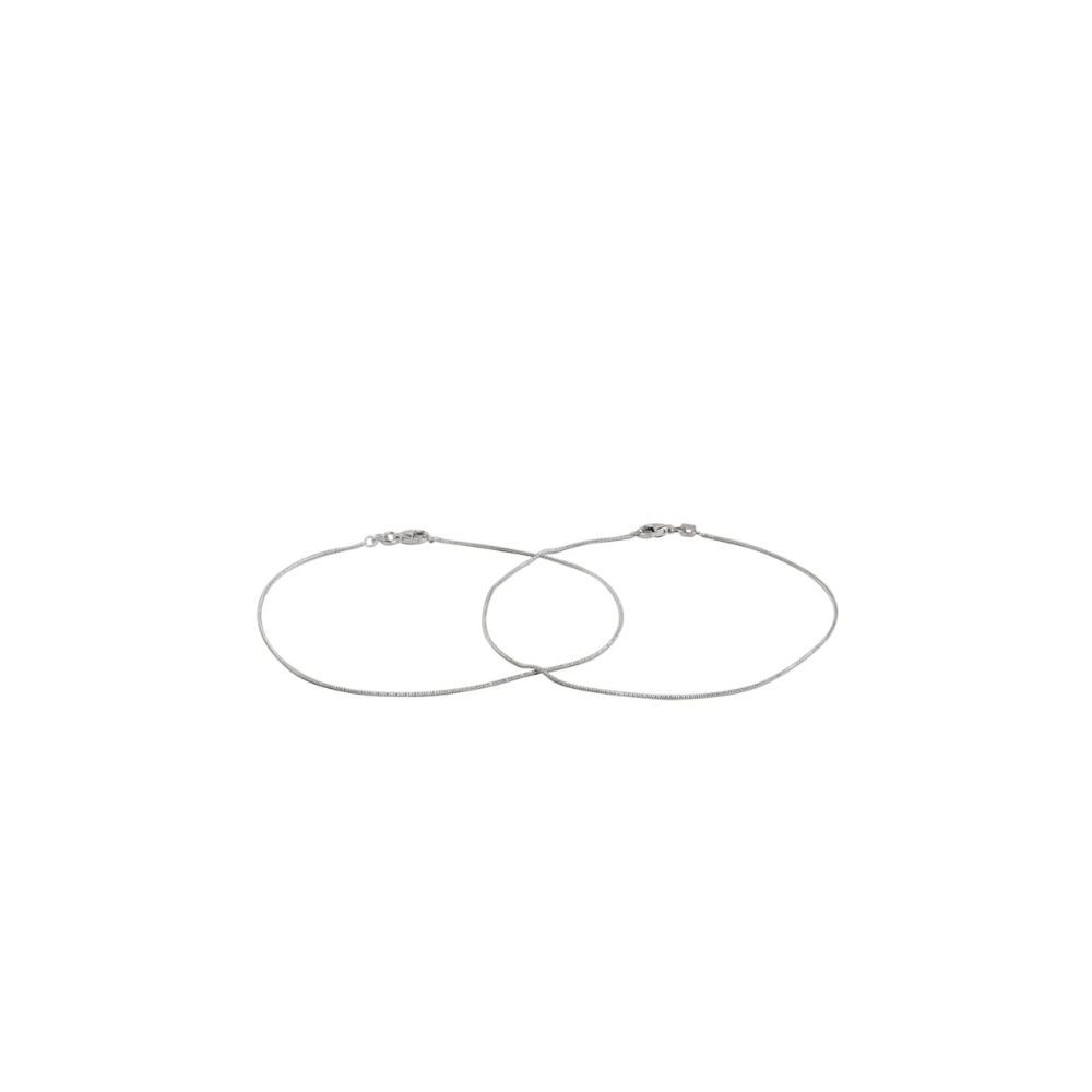 ZAVYA 925 Pure Silver Anklets Pair