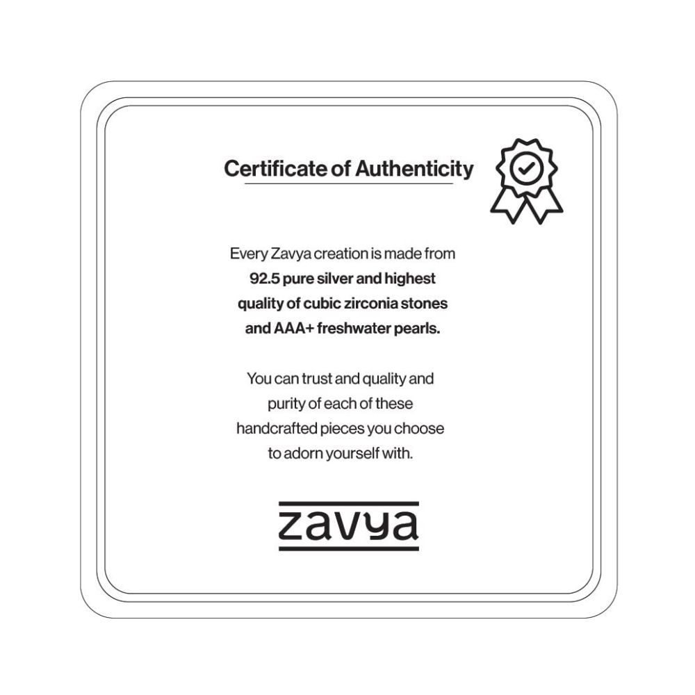 ZAVYA Pure 925 Pure Silver Designer Dual Plating Anklets