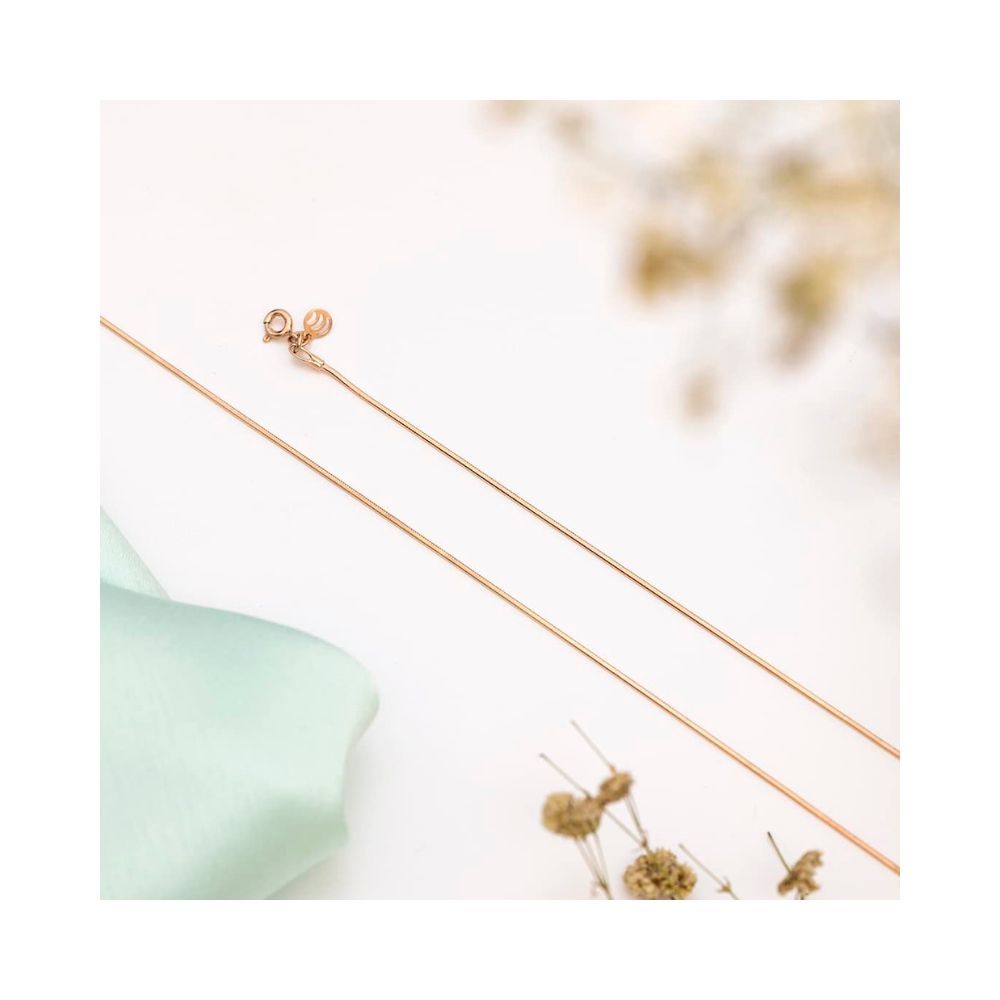 ZAVYA Pure 925 Pure Silver Designer Rose Gold Plated Anklets