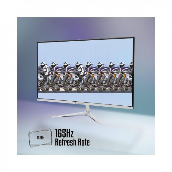 ZEBRONICS 60.4cms 24inch Gaming Monitor, 165Hz, IPS, Ultra Slim, FHD 1920x1080 Pixels, Display Port, HDMI, 300nits, USB, Built in Speaker, Wall mountable, Widescreen - ZEB-A24FHD LED, Black