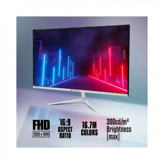 ZEBRONICS 60.4cms 24inch Gaming Monitor, 165Hz, IPS, Ultra Slim, FHD 1920x1080 Pixels, Display Port, HDMI, 300nits, USB, Built in Speaker, Wall mountable, Widescreen - ZEB-A24FHD LED, Black
