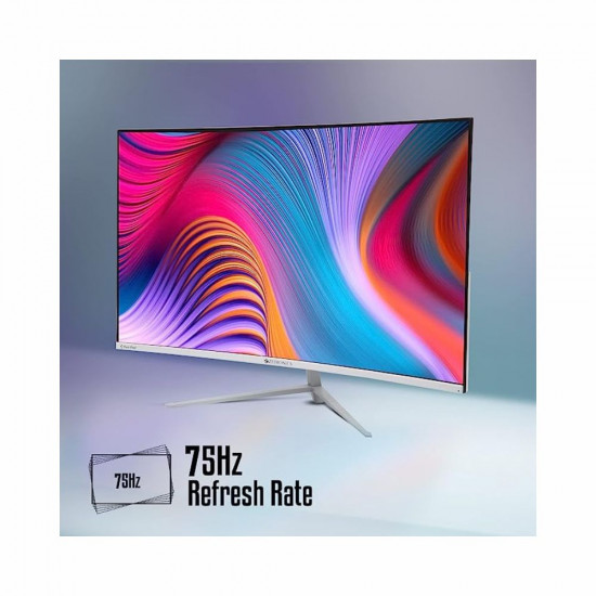 ZEBRONICS AC32FHD LED Curved 75Hz 80Cm 32 81 28 Cm 1920x1080 Pixels FHD Resolution Monitor with HDMI VGA Dual Input