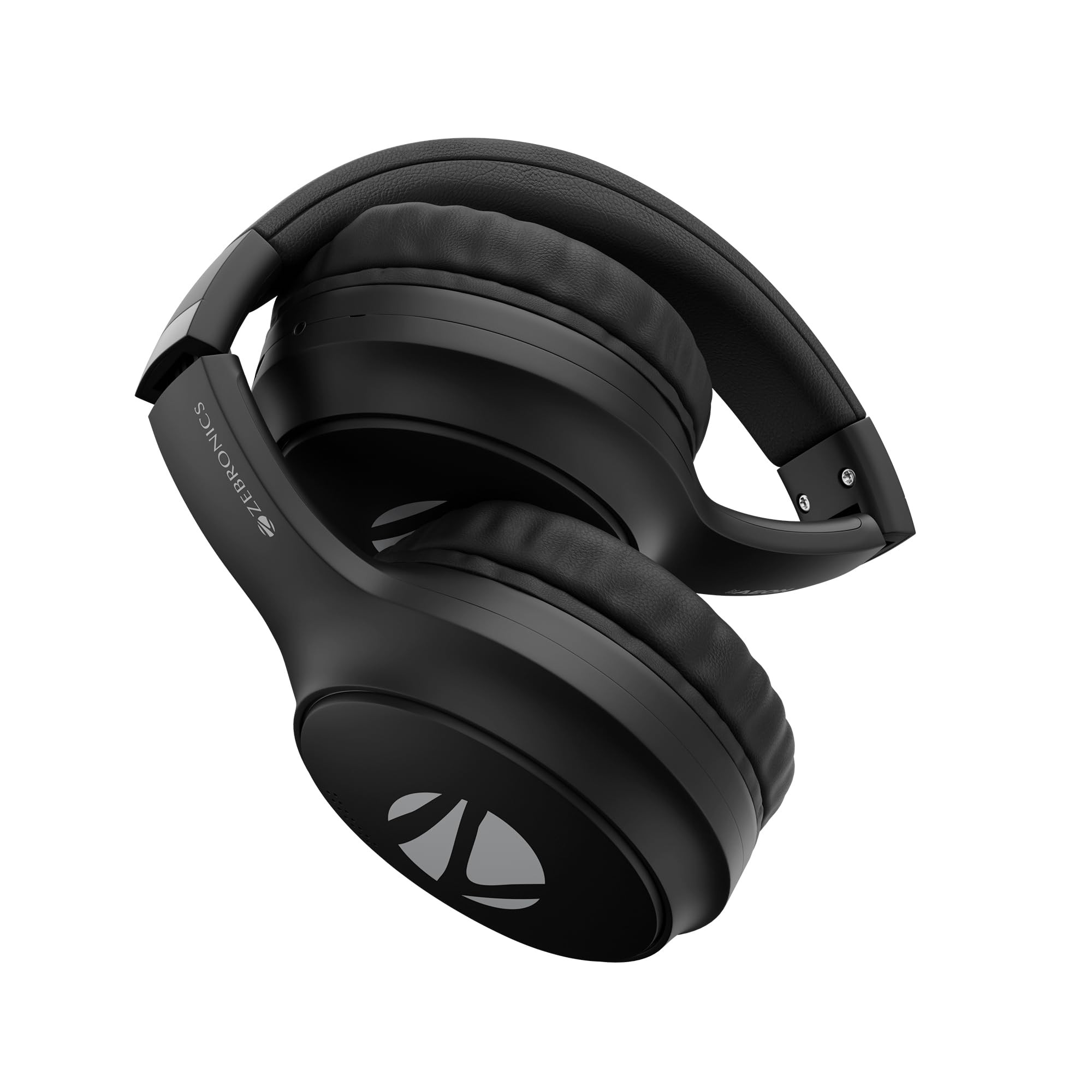 ZEBRONICS AEON Over Ear Wireless Headphone with 110h Battery Backup Supports Bluetooth  AUX Gaming Mode ENC Dual Pairing Rapid Charging Black
