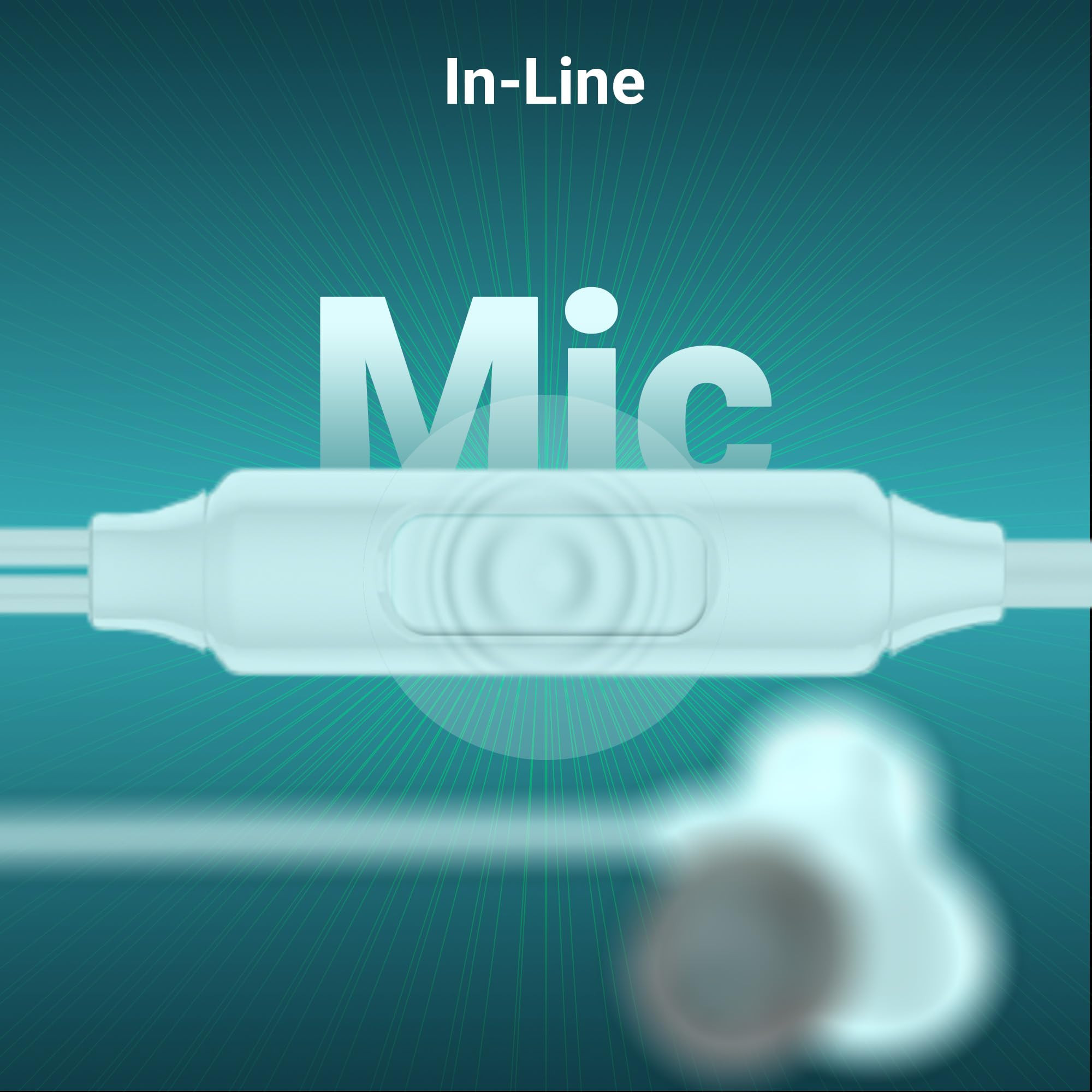 ZEBRONICS Buds 50 35mm in-Ear Wired Earphones in-Line MIC 10mm Neodymium Bass Drivers 12m Soft Silicon Cable Magnetic Earbuds Compatible with Mobile  Tablet  Laptop Sky Blue