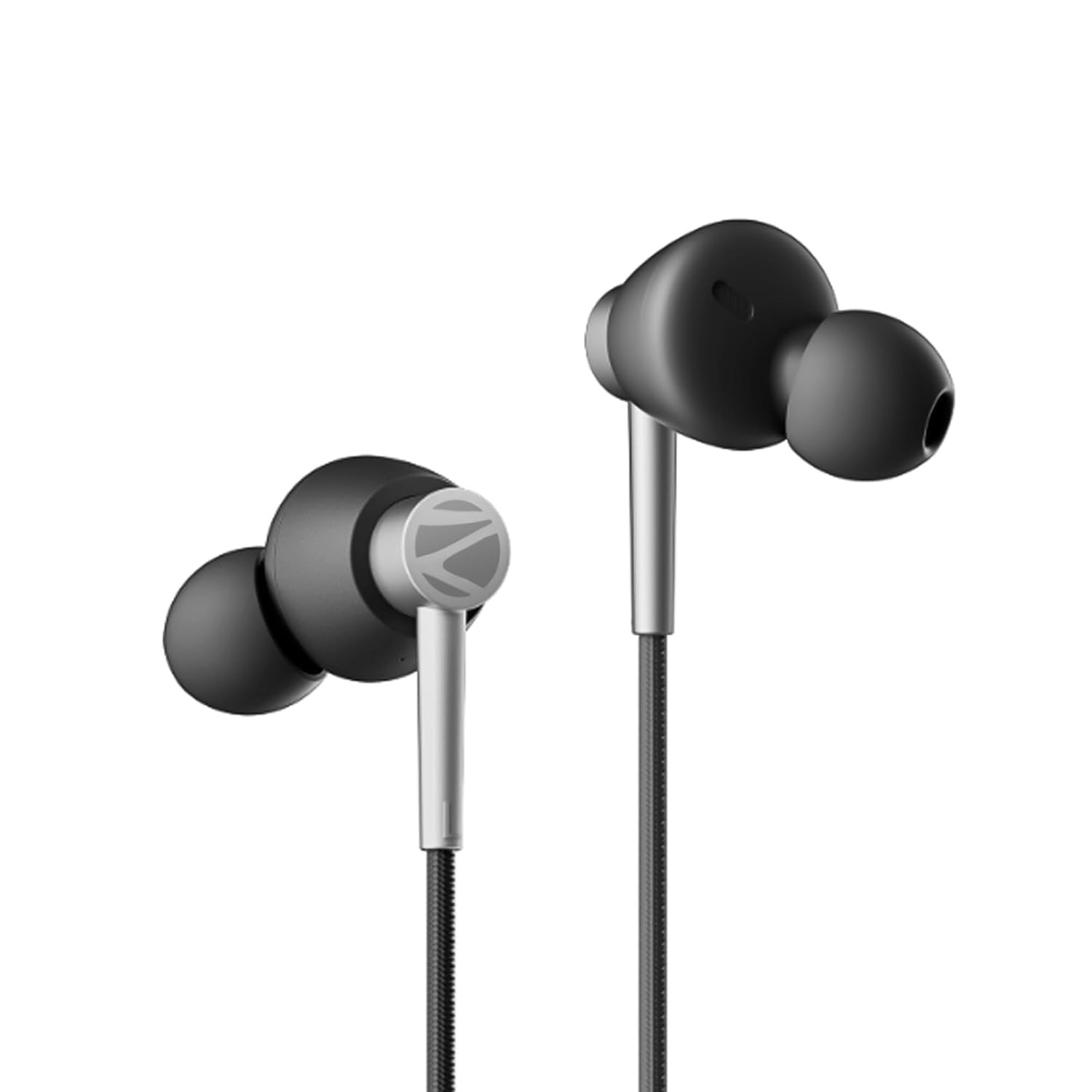 ZEBRONICS Buds 50C in Ear Type-C Earphone Wired Headphones with in-Line Mic Metallic Design Volume Control 12M Cable 14Mm Driver with Wired Connection