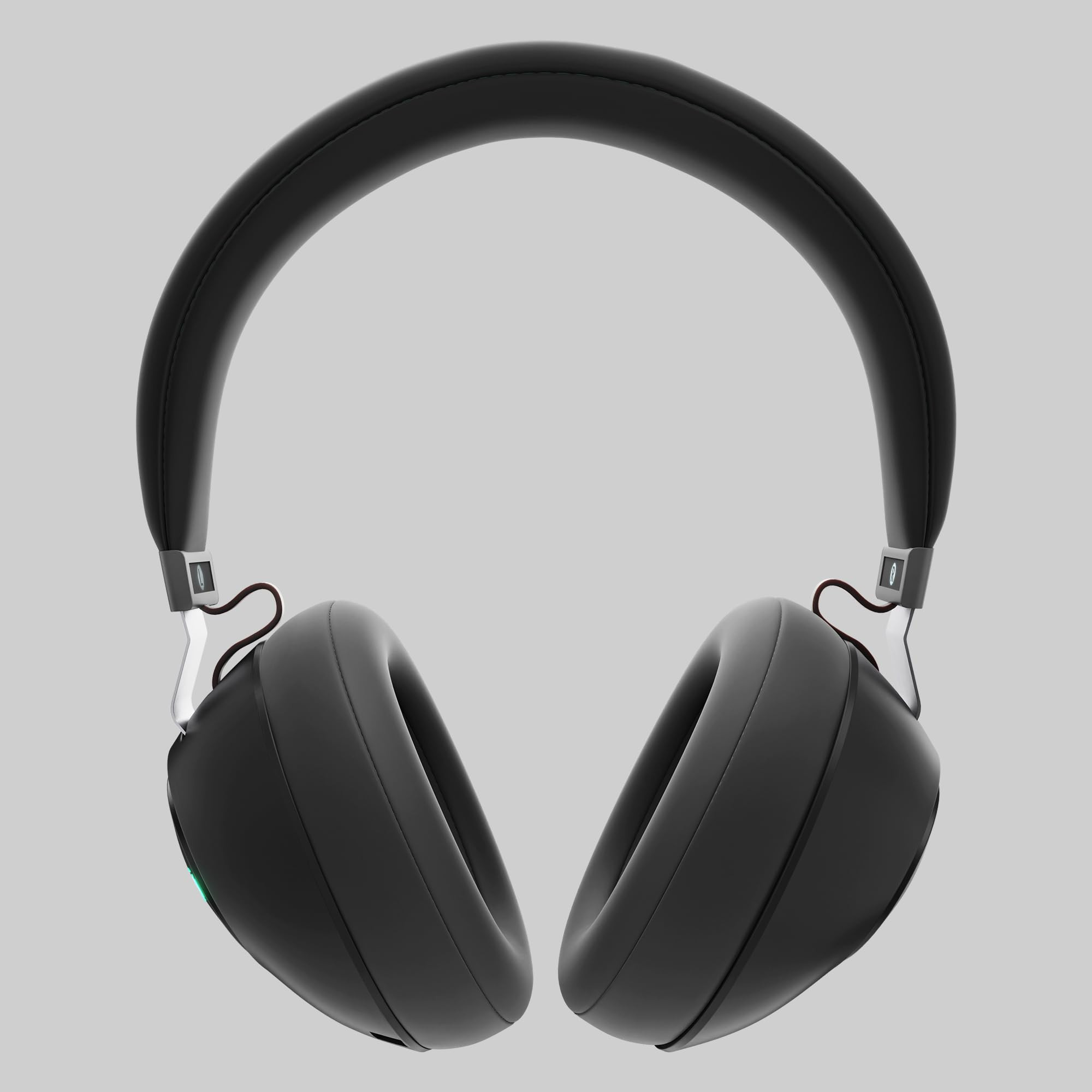 ZEBRONICS Duke Wireless Headphone with Up to 60h Backup Supports Bluetooth Dual Pairing Gaming Mode Environmental Noise Cancellation ENC LED Lights Deep Bass Voice Assistant Support Black