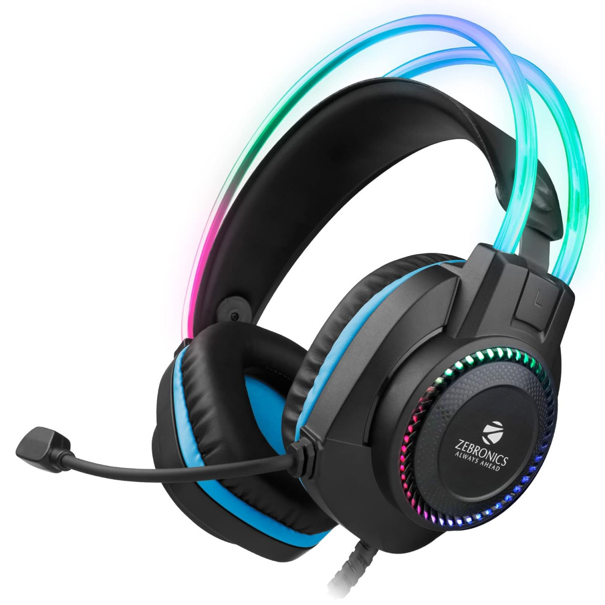 Zebronics Jet PRO Premium Wired Gaming On Ear Headphone Black