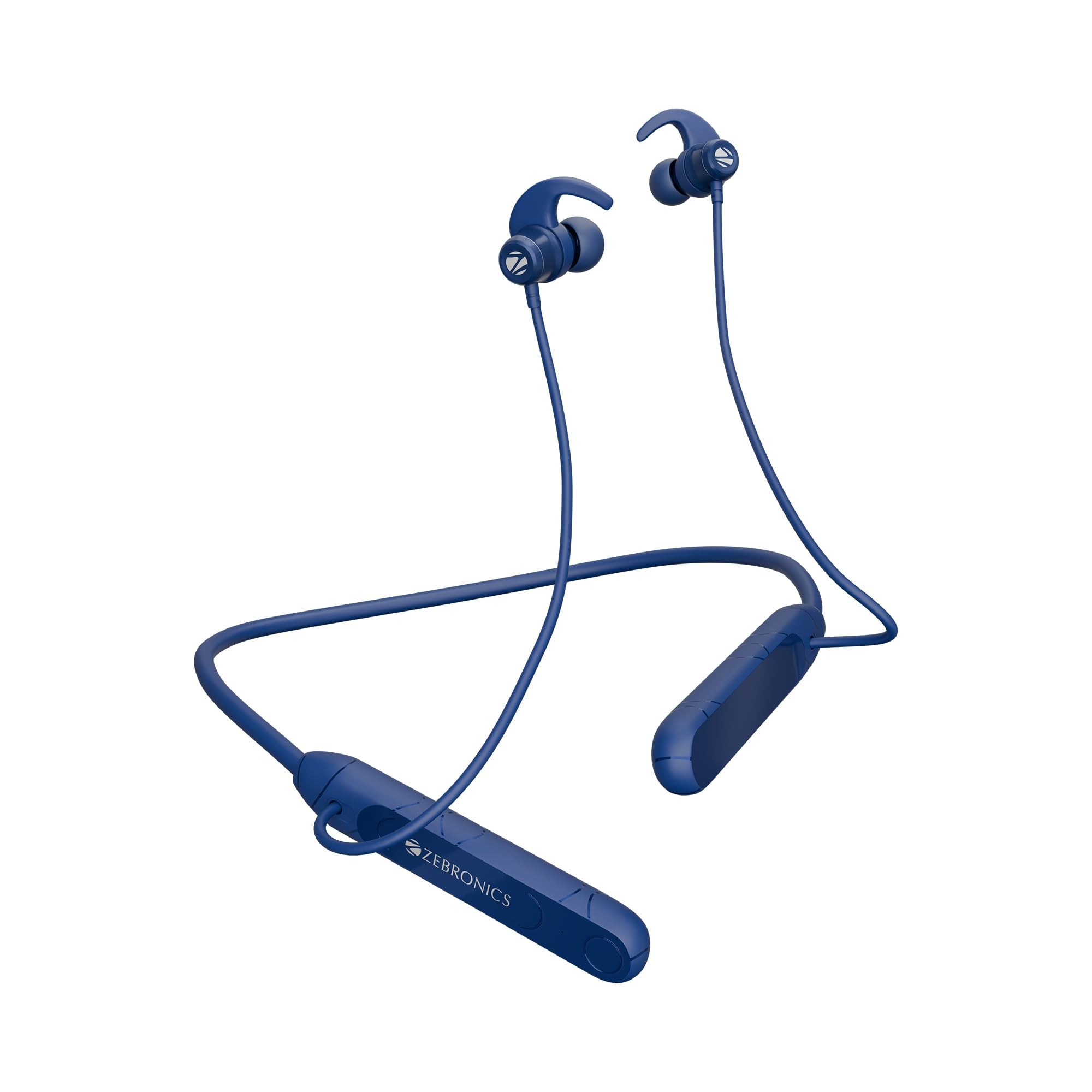 ZEBRONICS RAGA F2 Bluetooth Neckband in Ear 22 Hours Playback ENC Rapid Charging Dual Pairing Magsnap Magnetic Play  Pause 2 EQ Modes Bluetooth v54 Call Function Gaming Mode Blue
