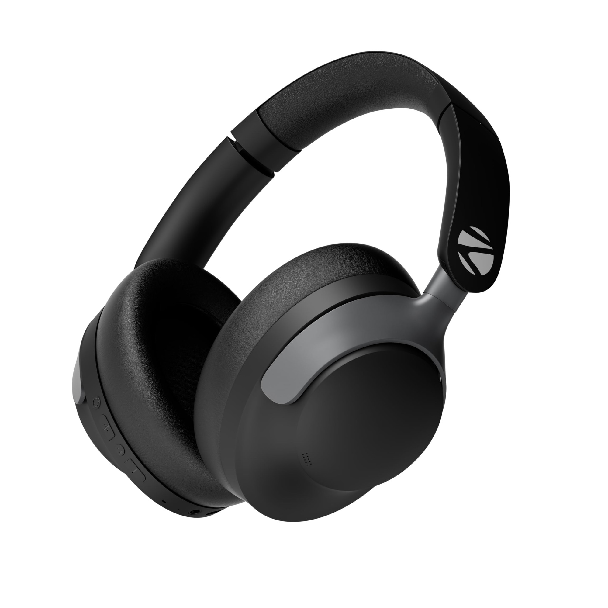ZEBRONICS SILENCIO 111 Wireless Headphone Hybrid ANC 50dB 55Hrs Backup Transparency Mode 40mm Titanium Drivers 3 EQ Modes ENC Gaming Mode Dual Pairing Rapid Charge Bluetooth v54 Black