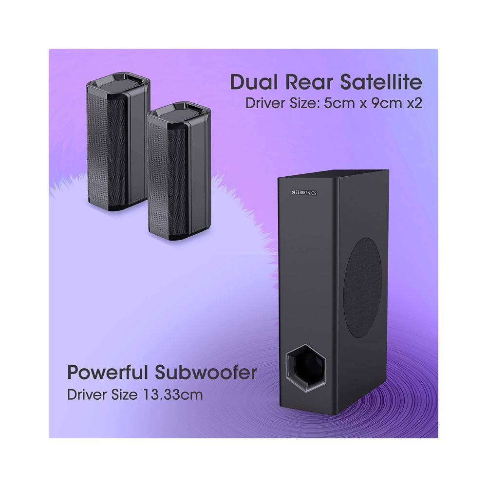 ZEBRONICS Zeb-Juke BAR 7400 PRO 5.1 Channel soundbar with 6.5 subwoofer