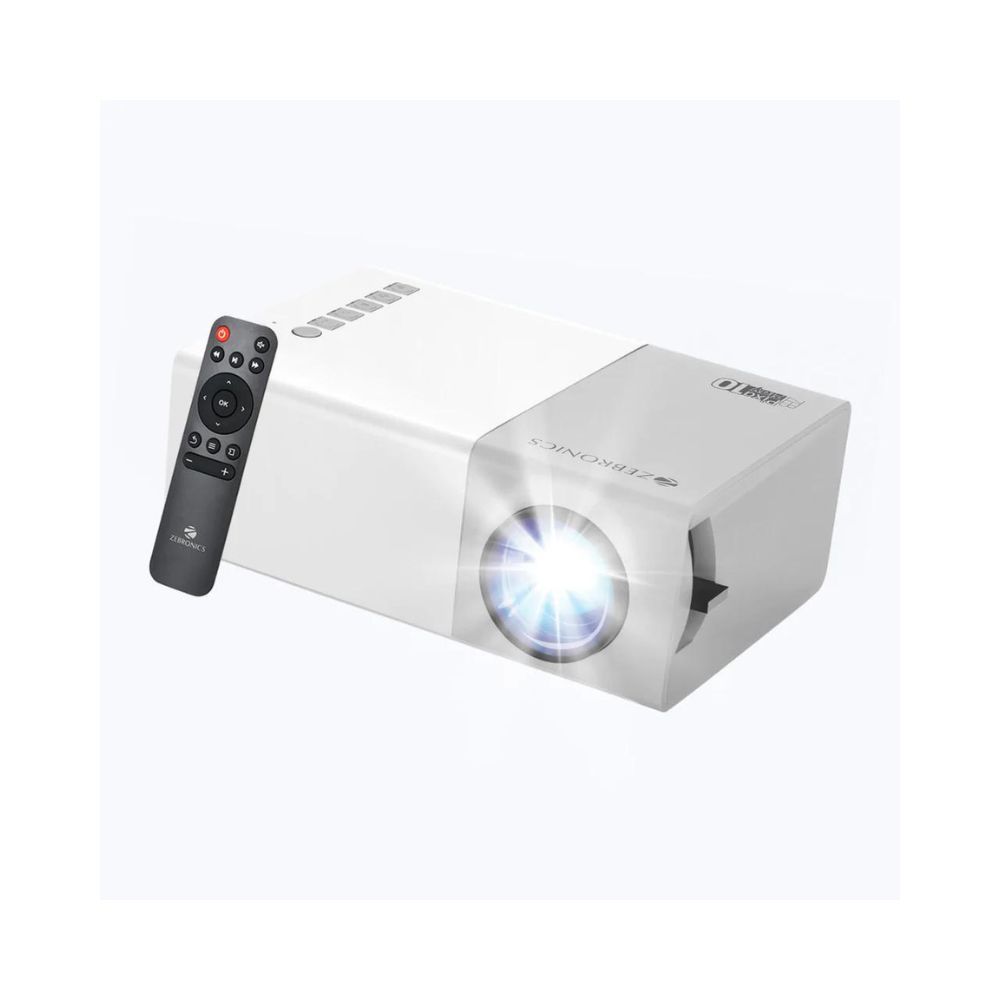 Zebronics Zeb PIXA PLAY 10 (800 lm) Portable Projector (White)
