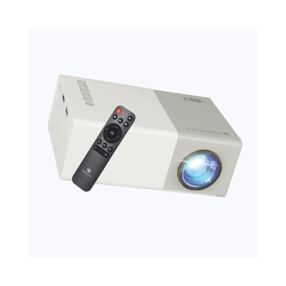 Zebronics Zeb PIXA PLAY 10 (800 lm) Portable Projector (White)