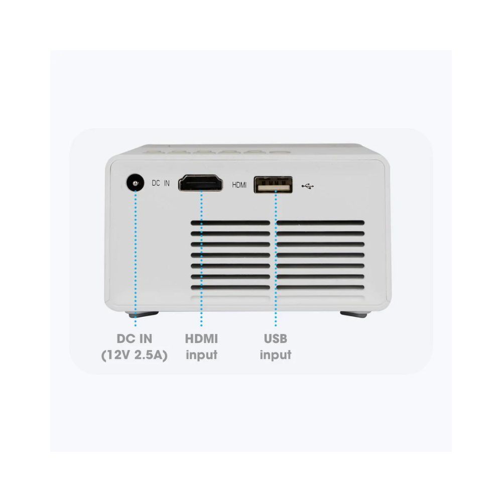 Zebronics Zeb PIXA PLAY 10 (800 lm) Portable Projector (White)