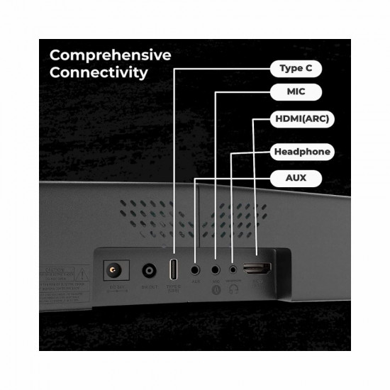 ZEBRONICS Zeb Sonic BAR 100 120W RMS Soundbar with Subwoofer