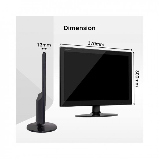 ZEBRONICS Zeb-V16HD LED Monitor with15.4 with Supporting HDMI, has VGA Input, HD 1280 x 800 Pixels, Glossy Panel, Slim Feature and Wall mountable.