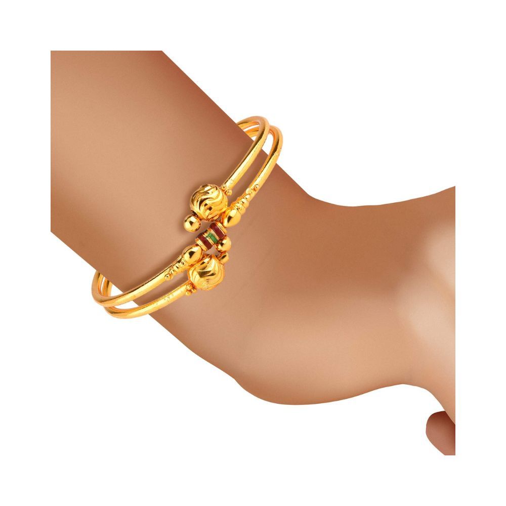 Zeneme Combo of Victoria Bangle Set, Pearls Bangle Set