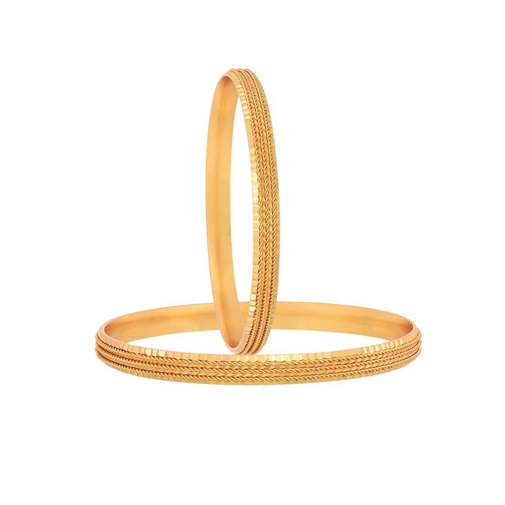 ZENEME Traditional Gold Plated Designer Bangles Jewellery For Women & Girls (2.6)