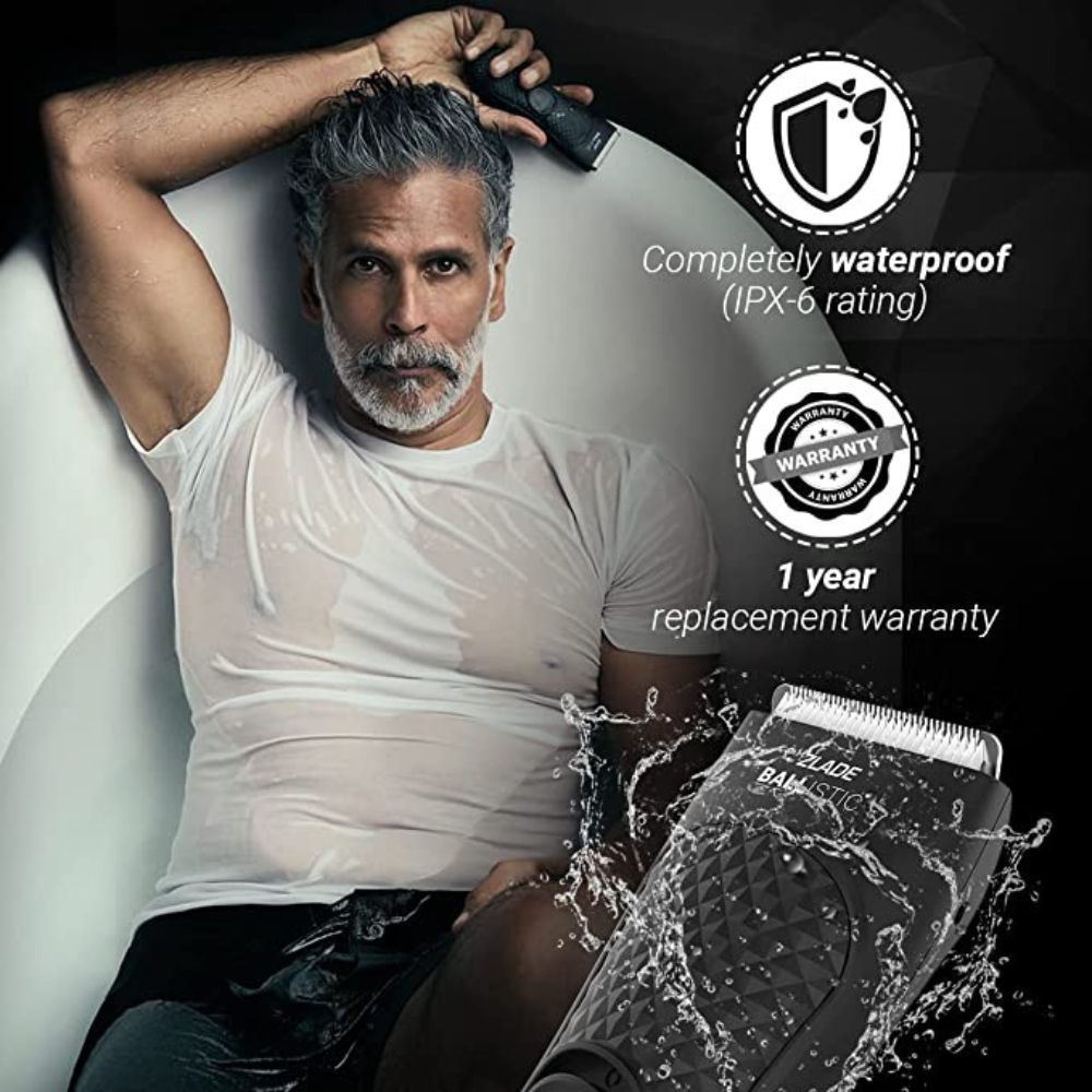 Zlade Ballistic Manscaping Body Trimmer for Men(Black)