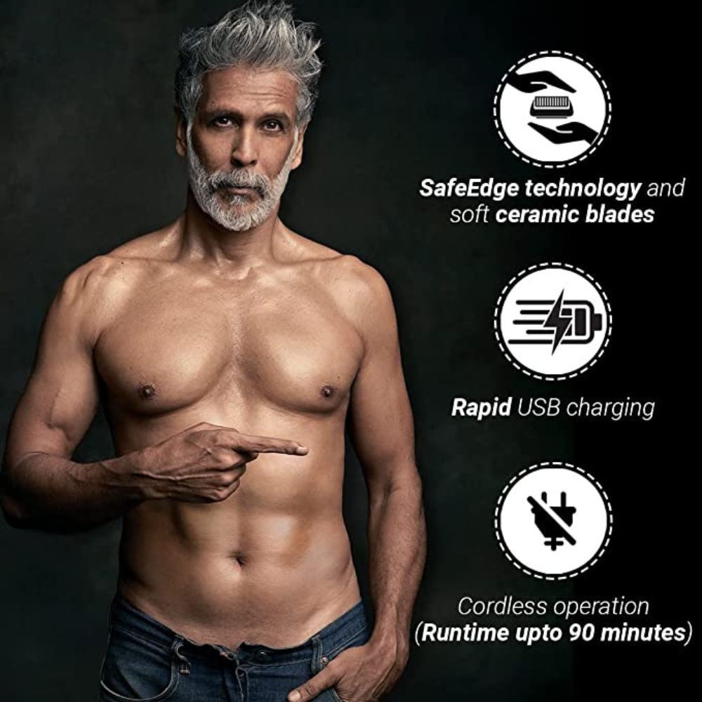 Zlade Ballistic Manscaping Body Trimmer for Men(Black)